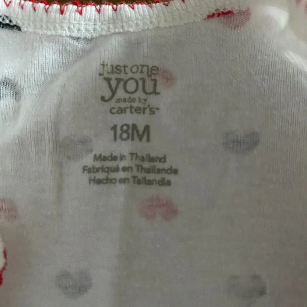 Carter's Valentine's Hoodie & Bodysuit Outfit Girls' 18 Months